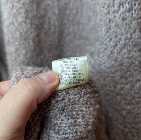 Freeway Smokey Purple Open Front Long Knit Cardigan Womens Small - Picture 7 of 9